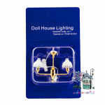 Miniaturowy żyrandol dwuramienny