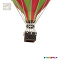 BALON DEKORACYJNY Super Balloon zielono-czerwony TM739