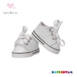 Buty dla lalki LULLU DOLLS- Trampki białe