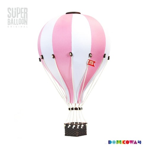Balon dekoracyjny BIAŁO- JASNORÓŻOWY-   marki SUPER BALLOON   TM748