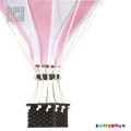 Balon dekoracyjny BIAŁO- JASNORÓŻOWY-   marki SUPER BALLOON   TM748