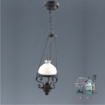 Miniaturowy żyrandol na łańcuchach LED