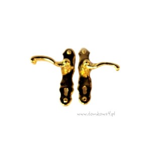 Miniaturowe klamki złote