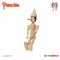 Lalka drewniana PINOKIO- SUROWA   
 CP.031GR