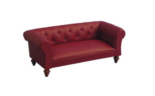 Sofa skórzana czerwona     Z/DHE/9321