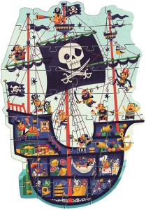 Puzzle DJECO GIGANT "Statek Piracki" 36 elementów