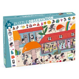 Puzzle DJECO "Szkoła dla Jeży" 35 elementów