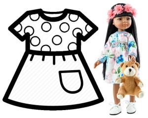 Ubranko dla lalki Paola Reina 32 cm