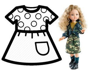 Ubranko dla lalki Paola Reina 32 cm