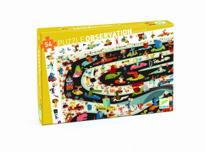 Puzzle DJECO "Rajd Samochodowy" 54 elementy
