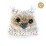 Czapka "Sowa biała" dla lalki Lullu Dolls 40 cm