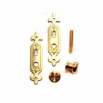 Miniaturowa klamka gałkowa z okuciem