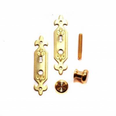 Miniaturowa klamka gałkowa z okuciem   Z/CR/797510