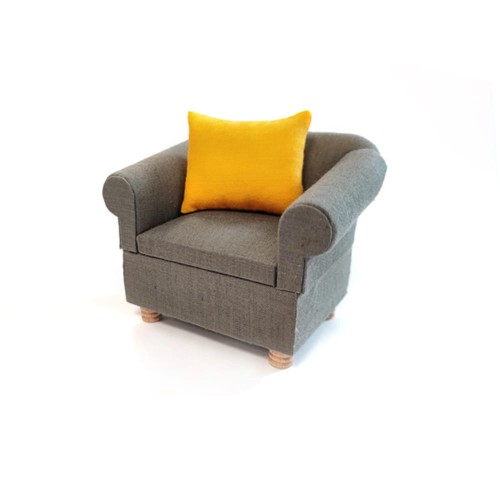 Miniaturowy fotel szary    Z/CR/31001