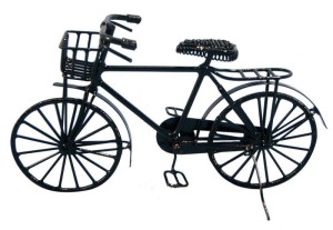 Miniaturowy rower czarny
