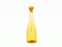 Miniaturowa butelka szklana z korkiem     Z/CR/77042