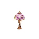 Miniaturowa lampa stołowa "Kwiaty"