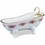 Miniaturowa wanna porcelanowa "Różana"