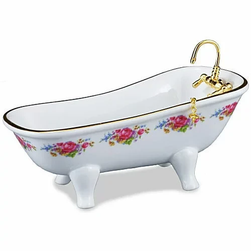 Miniaturowa wanna porcelanowa "Różana"    Z/R/770/2