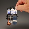 Miniaturowa półka kuchenna z akcesoriami    Z/R/768/7