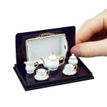 Miniaturowy serwis kawowy "Gold Baronesee"