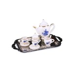 Miniaturowy serwis deserowy "Blue Delft"