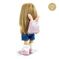 Plecaczek dla lalki Lullu Dolls 40 cm- różowy     P/LLD/023