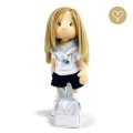 Plecaczek dla lalki Lullu Dolls 40 cm- srebrny    P/LLD/024