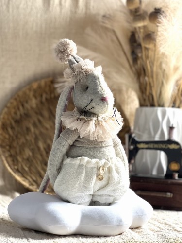 Królik LULLU DOLLS "Królik Szary"     P/LLD/KR.SZARY