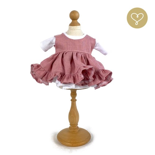 Ubranko "Sukienka lniana" dla lalki Lullu Dolls 40 cm