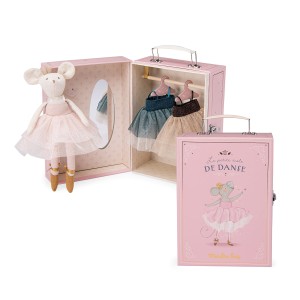 Walizka MOULIN ROTY z Myszką i garderobą "Tutu"