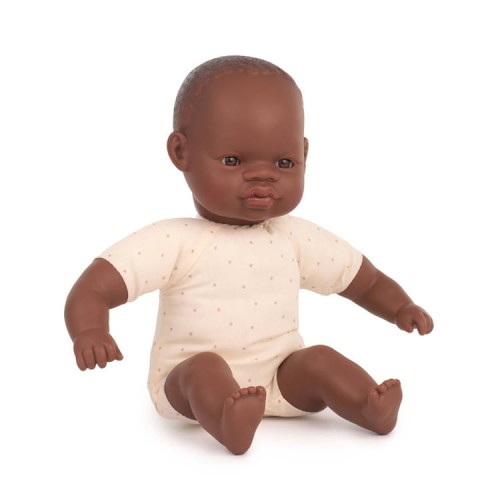 Lalka z miękkim brzuszkiem Afrykańska MINILAND 32 cm  31364