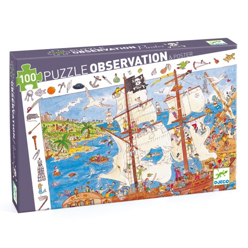 Puzzle DJECO "Piraci" 100 elementów     DJ07506