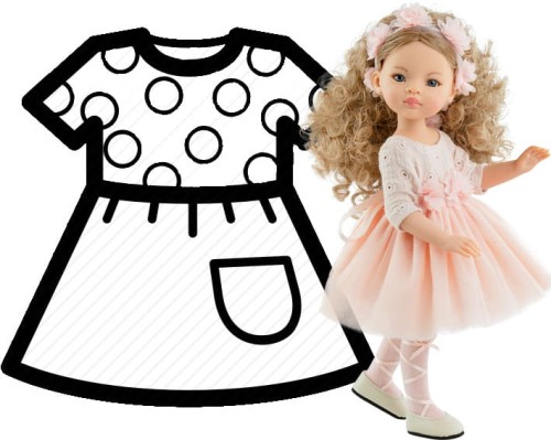 Ubranko dla lalki Paola Reina 32 cm     54861