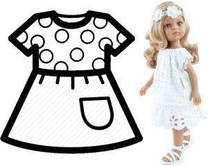 Ubranko dla lalki Paola Reina 32 cm