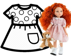 Ubranko dla lalki Paola Reina 32 cm