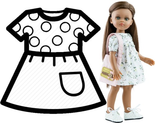 Ubranko dla lalki Paola Reina 32 cm     54470