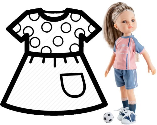Ubranko dla lalki Paola Reina 32 cm     54663