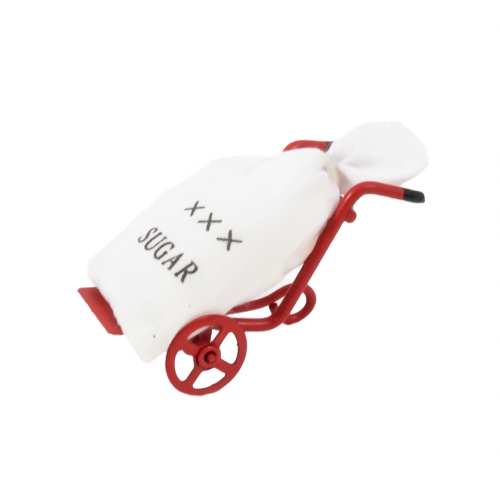 Miniaturowy wózek z workiem cukru     D2476