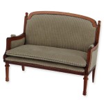 Miniaturowa sofa tapicerowana "Ludwik XVI"