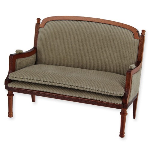 Miniaturowa sofa tapicerowana "Ludwik XVI"     31247