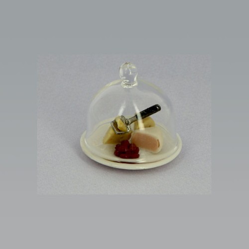 Miniaturowa patera szklana z serami       70790