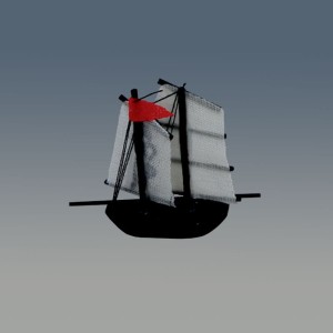 Miniaturowa ozdoba "Żaglówka"