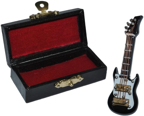 Miniaturowa mała gitara z futerałem    76931