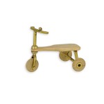 Miniaturowy rowerek drewniany