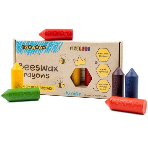Kredki dla dzieci MEDENKA Junior- 6 sztuk
