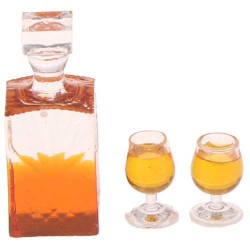 Miniaturowa karafka z whisky i kieliszkami     CR/73935