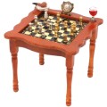 Miniaturowy stolik z szachami            R/825/1