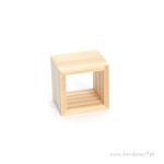 Miniaturowy regał pojedyńczy surowy