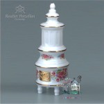 Miniaturowy piec porcelanowy "Różany"